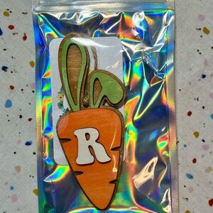 Orange Carrot Easter Basket Tag